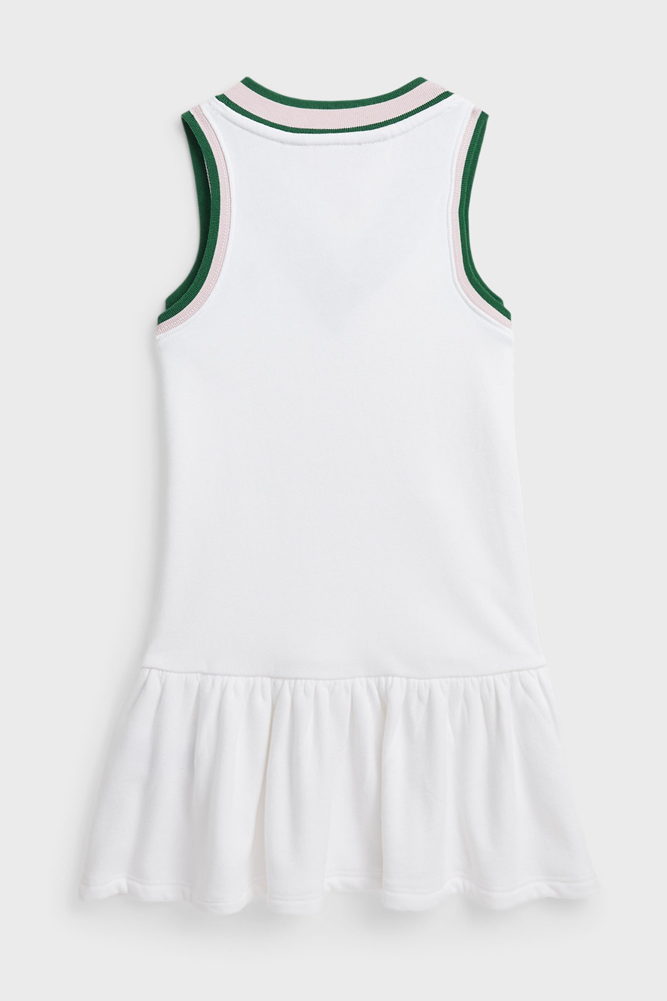 Girls Cricket-Stripe Cotton Terry Dress