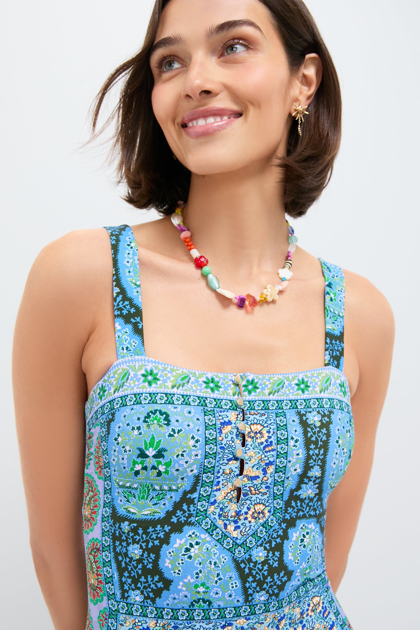 Blues Patchwork Onda Zoe One Piece