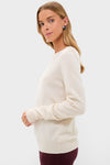 Ivory Cashmere Crewneck Sweater