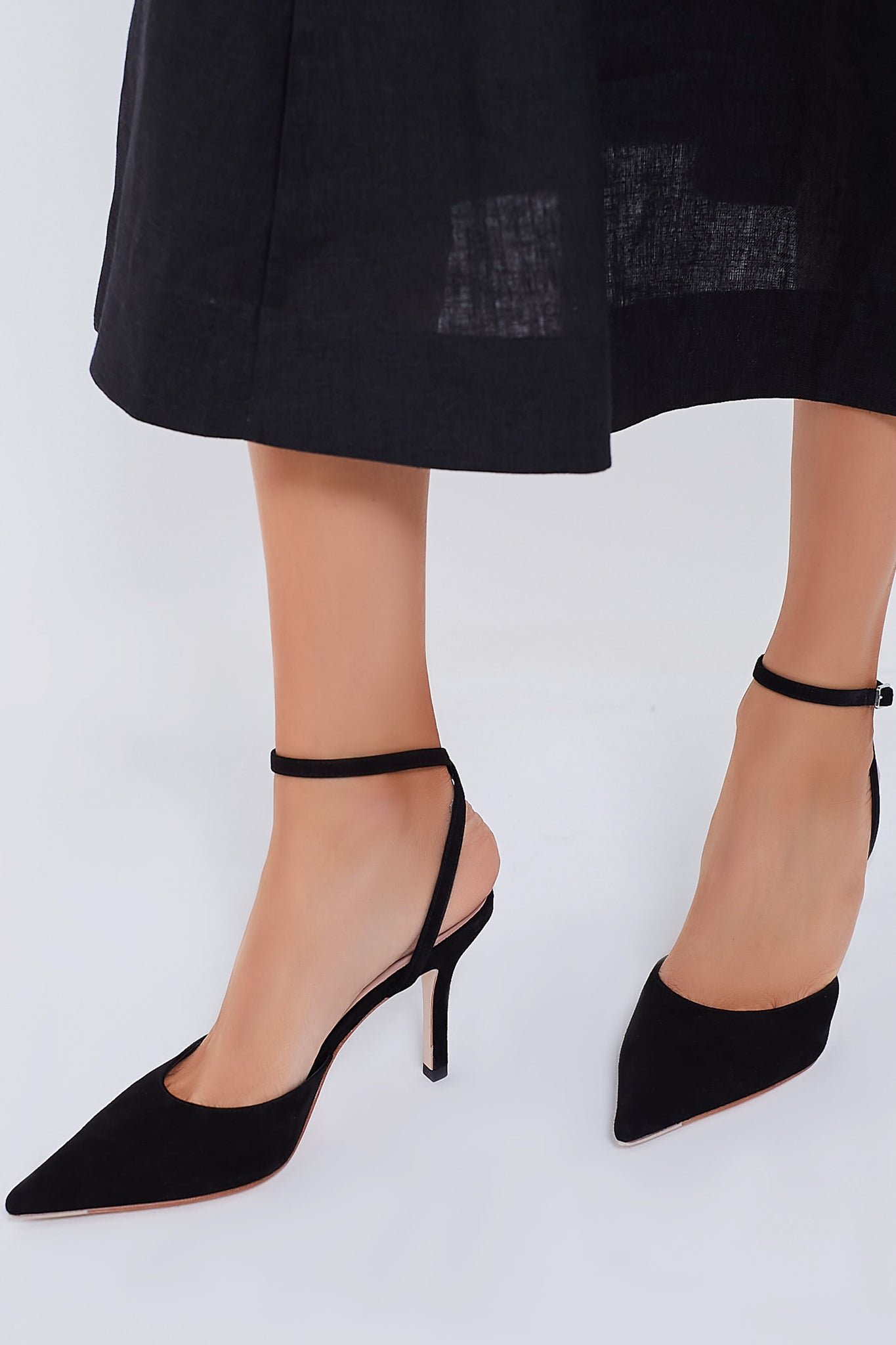 Black Suede Jaden Heels | Loeffler Randall