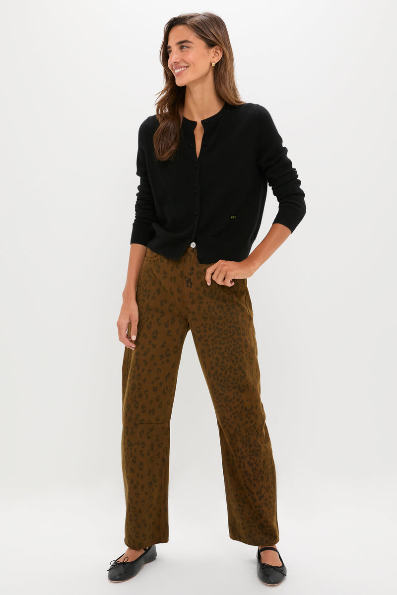 Sepia Cheetah Miro Long Relaxed Jean