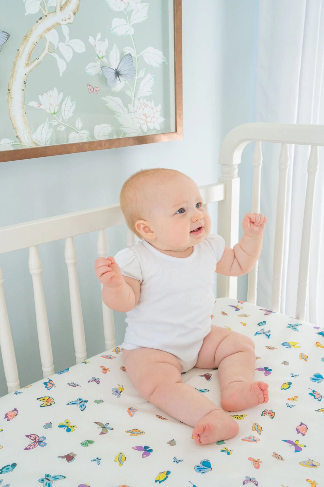 Madame Butterfly Crib Sheets
