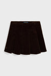 Girls Pleated Corduroy Skirt