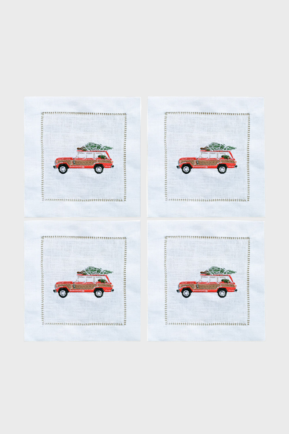 Woody Tree Cocktail Napkins (Set of 4)
