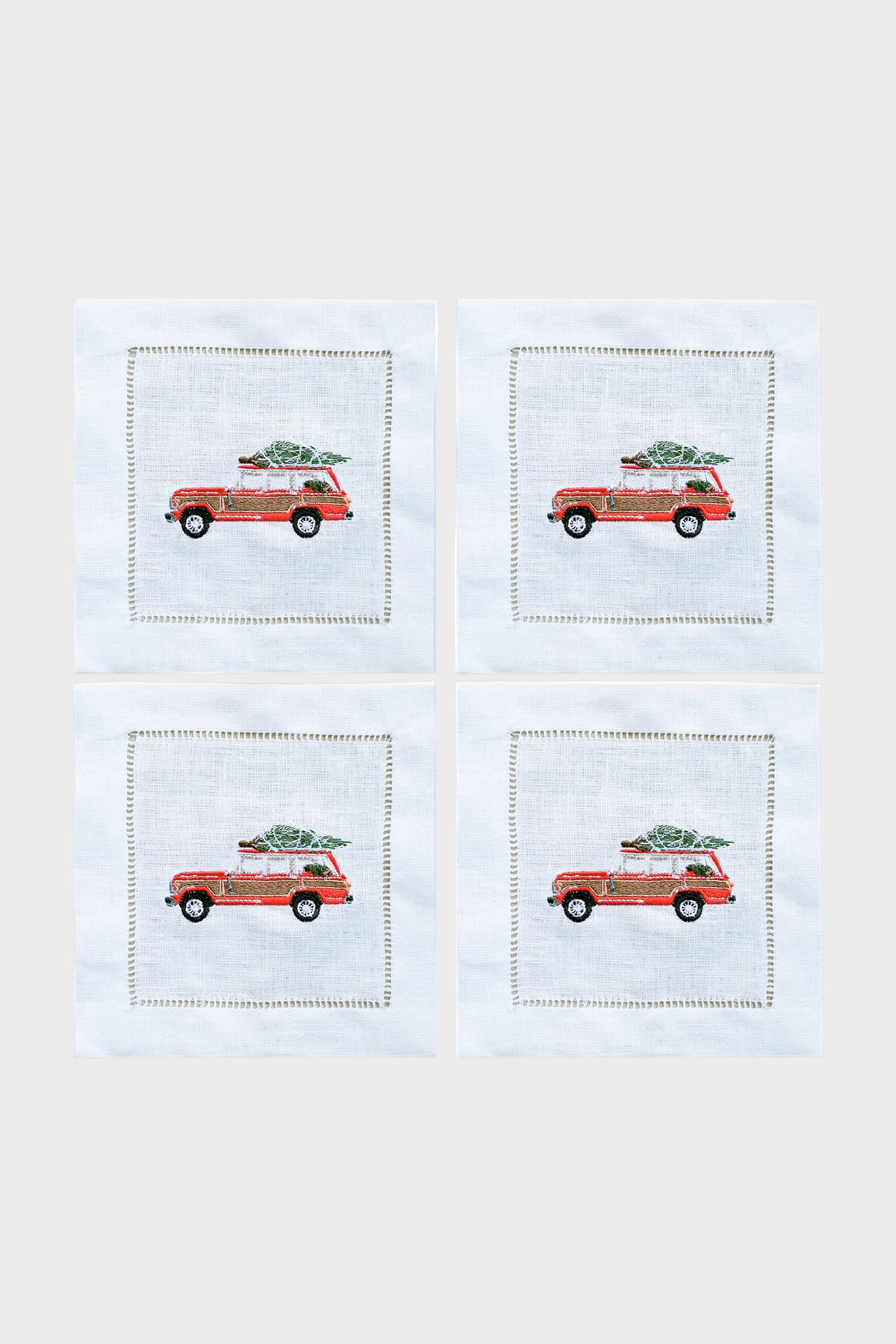 Woody Tree Cocktail Napkins (Set of 4)