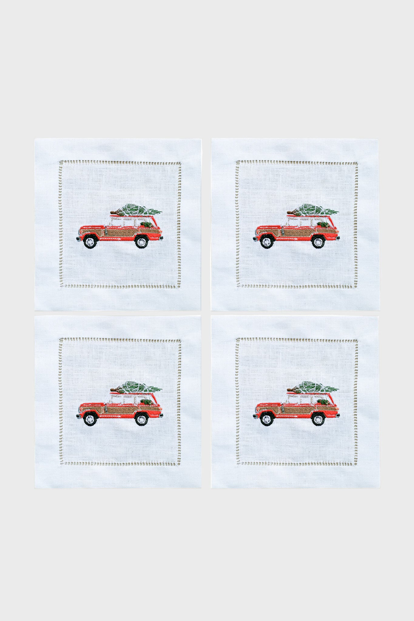 Woody Tree Cocktail Napkins (Set of 4)