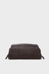 Espresso Woven Maude Soft Clutch