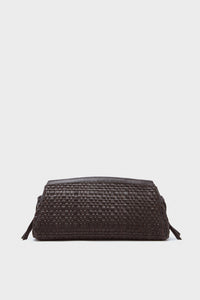 Espresso Woven Maude Soft Clutch