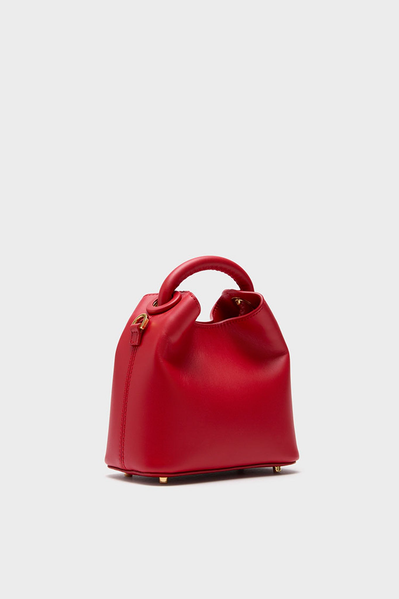 Red Leather Madeleine Bag