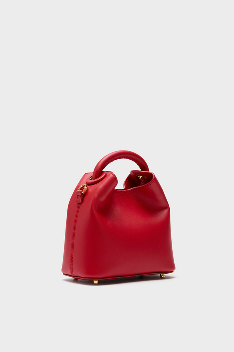 Red Leather Madeleine Bag