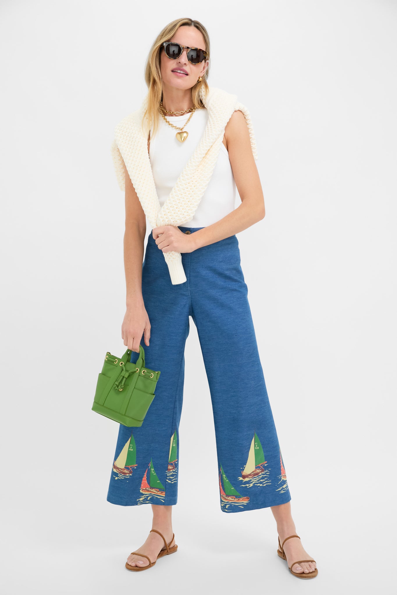 Gold Puffy Heart Necklace