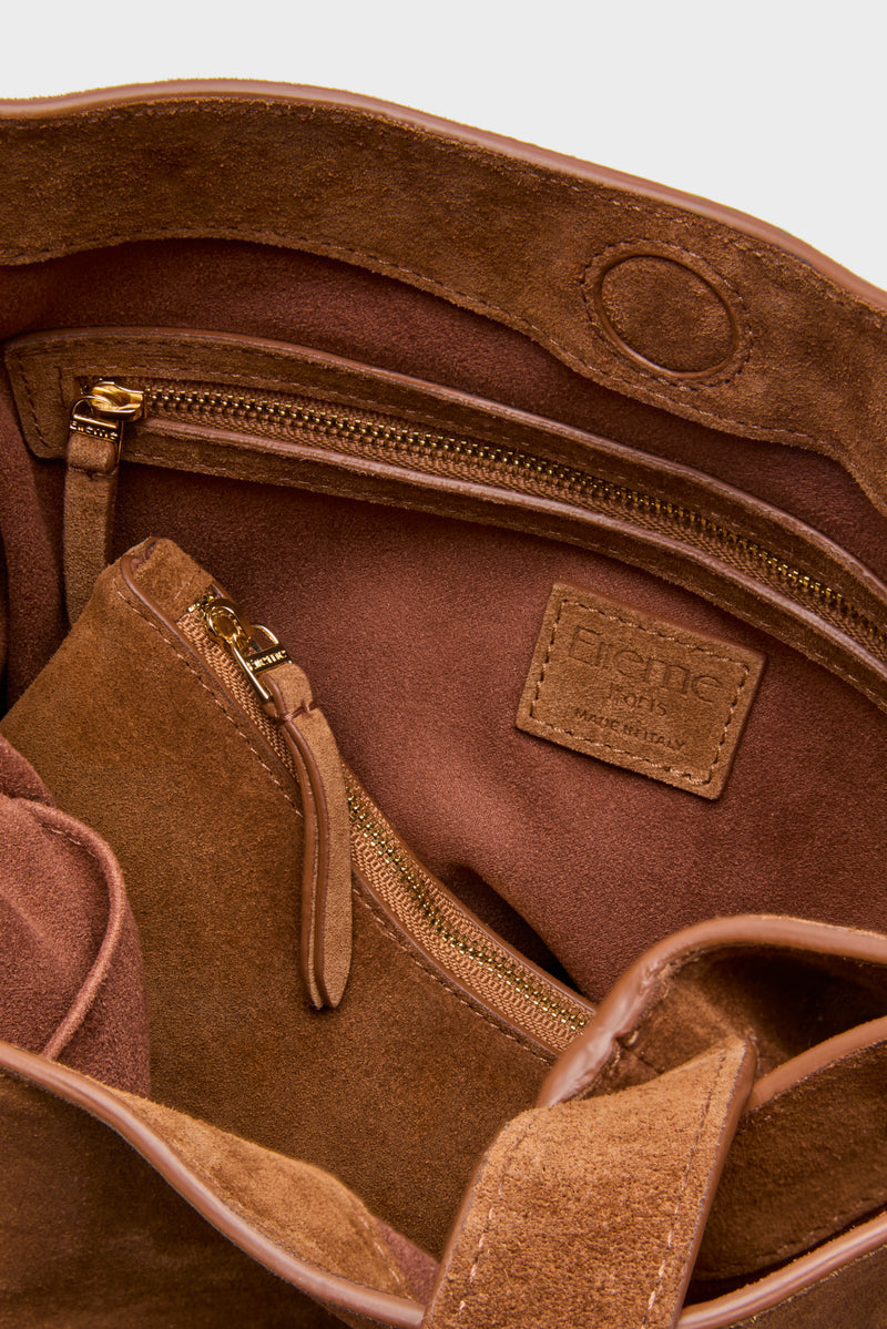 Cognac Suede Belt Bag