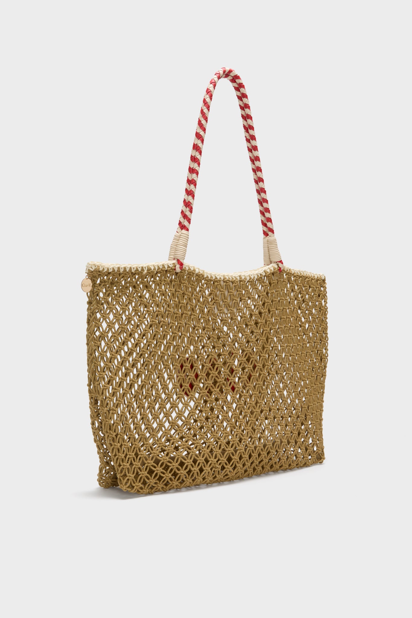 Tan with Poppy Ciao L'ete Tote
