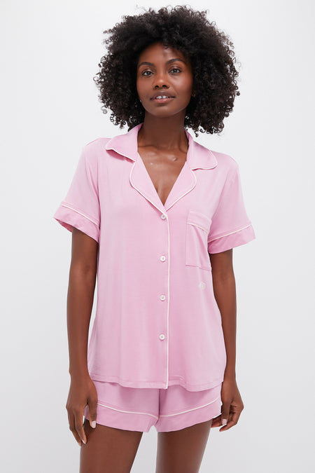 Rose Quartz Petal Pink Gisele Short PJ Set