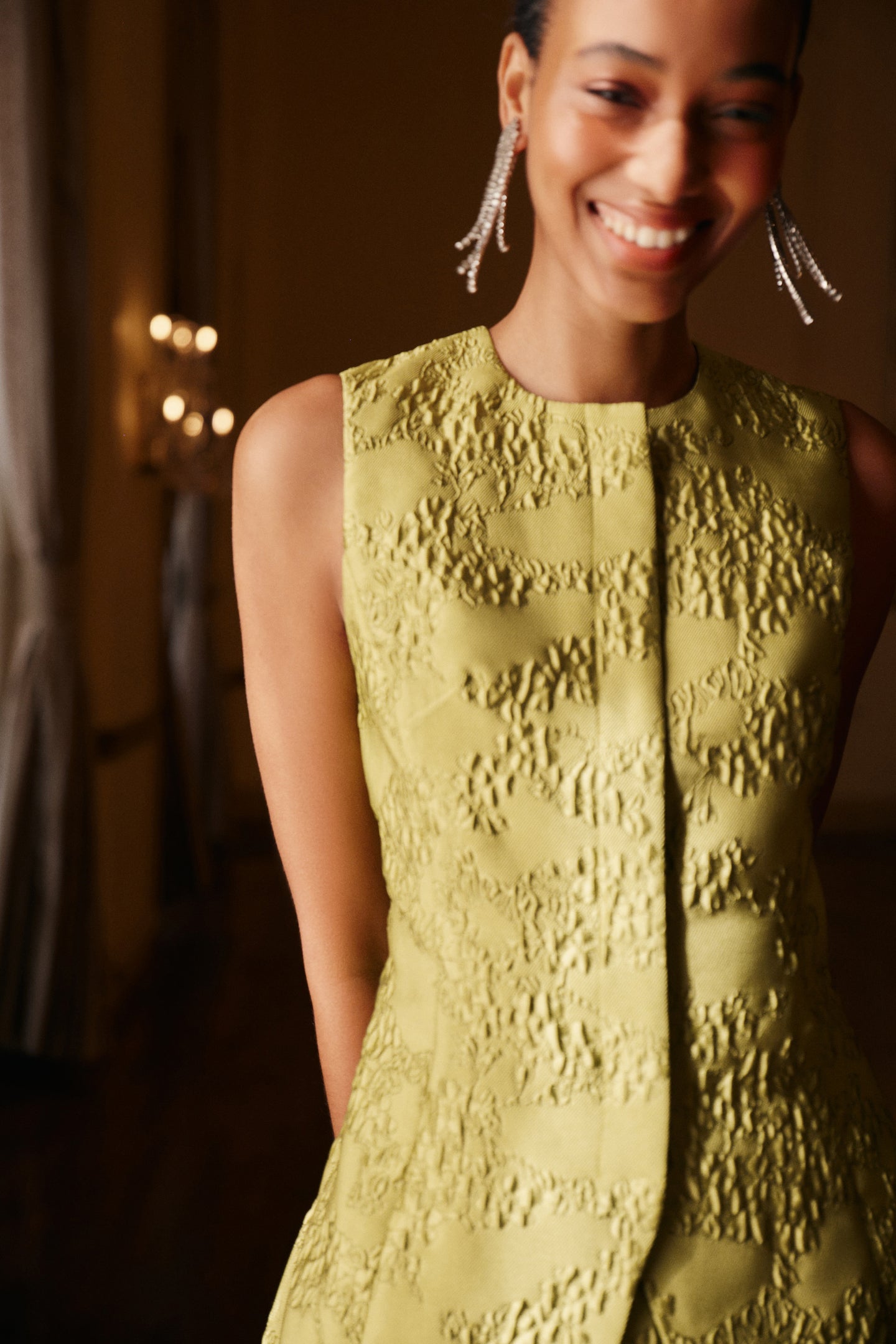 Brocade Metallic Duke Top