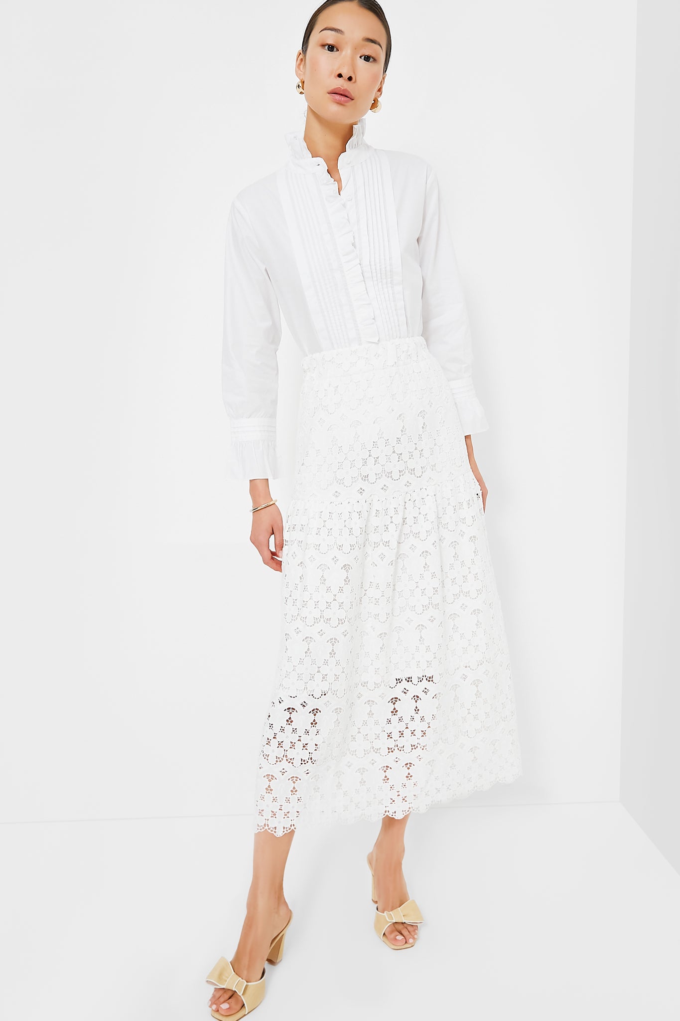 White Phoebe Blouse