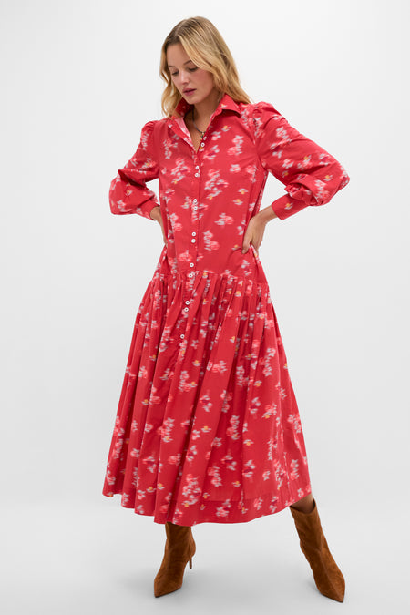 Lebombo Rust Nora Midi Dress