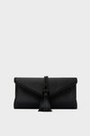 Black Satin Gabrielle Clutch