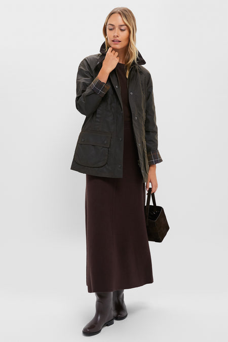 Classic Olive Beadnell Wax Jacket