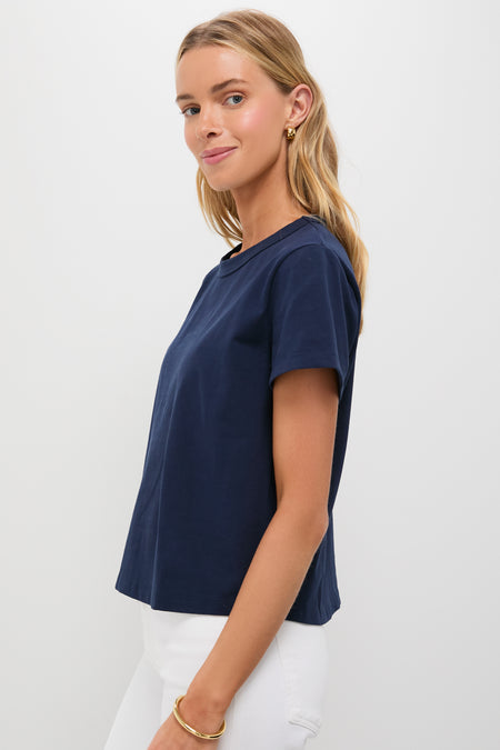 Navy Parker Classic Fit Tee