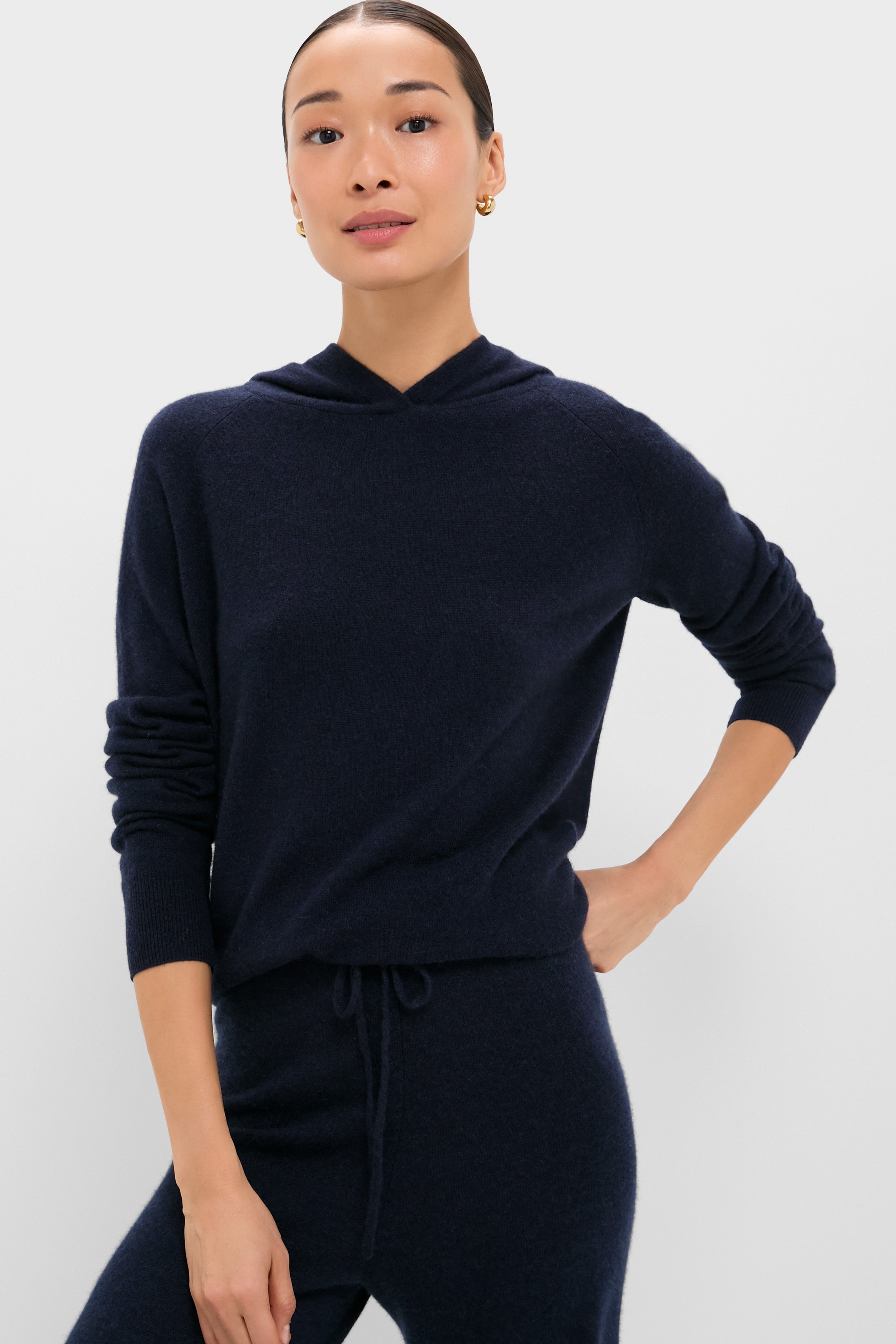 Navy Cashmere Jane Hoodie | Tuckernuck