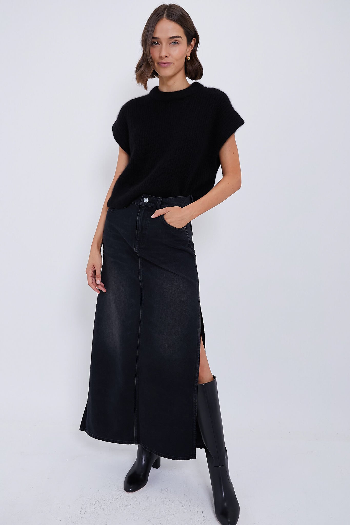 Black Softest Olivia Vest