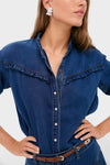 Denim Blue Pierce Button Down