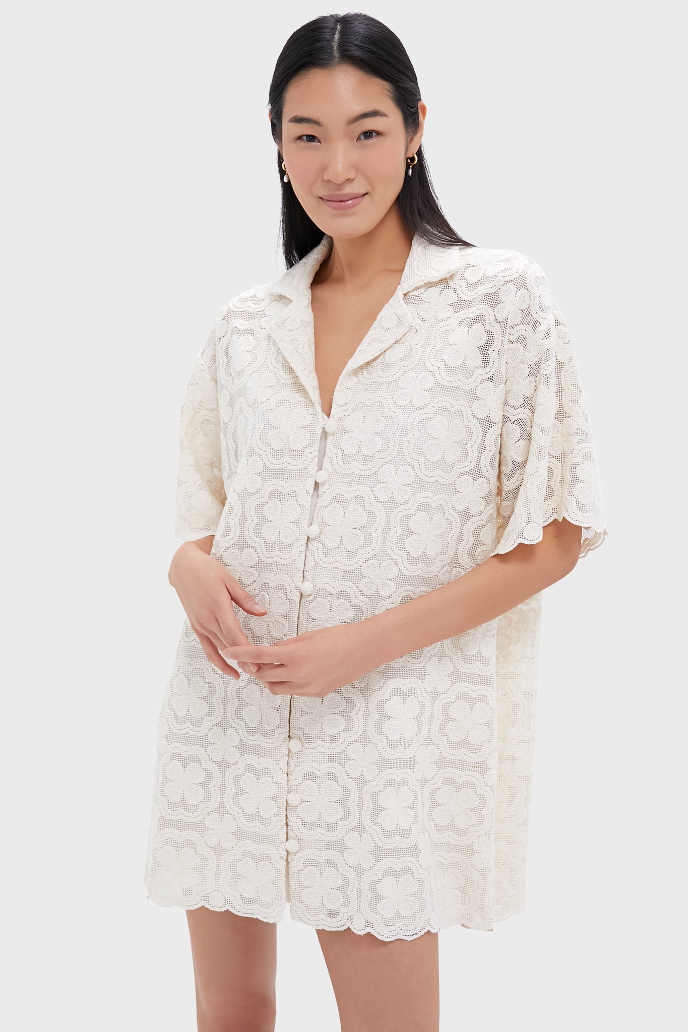 Tan Lace Kiera Dress