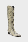 White Snake Western Wally Boot