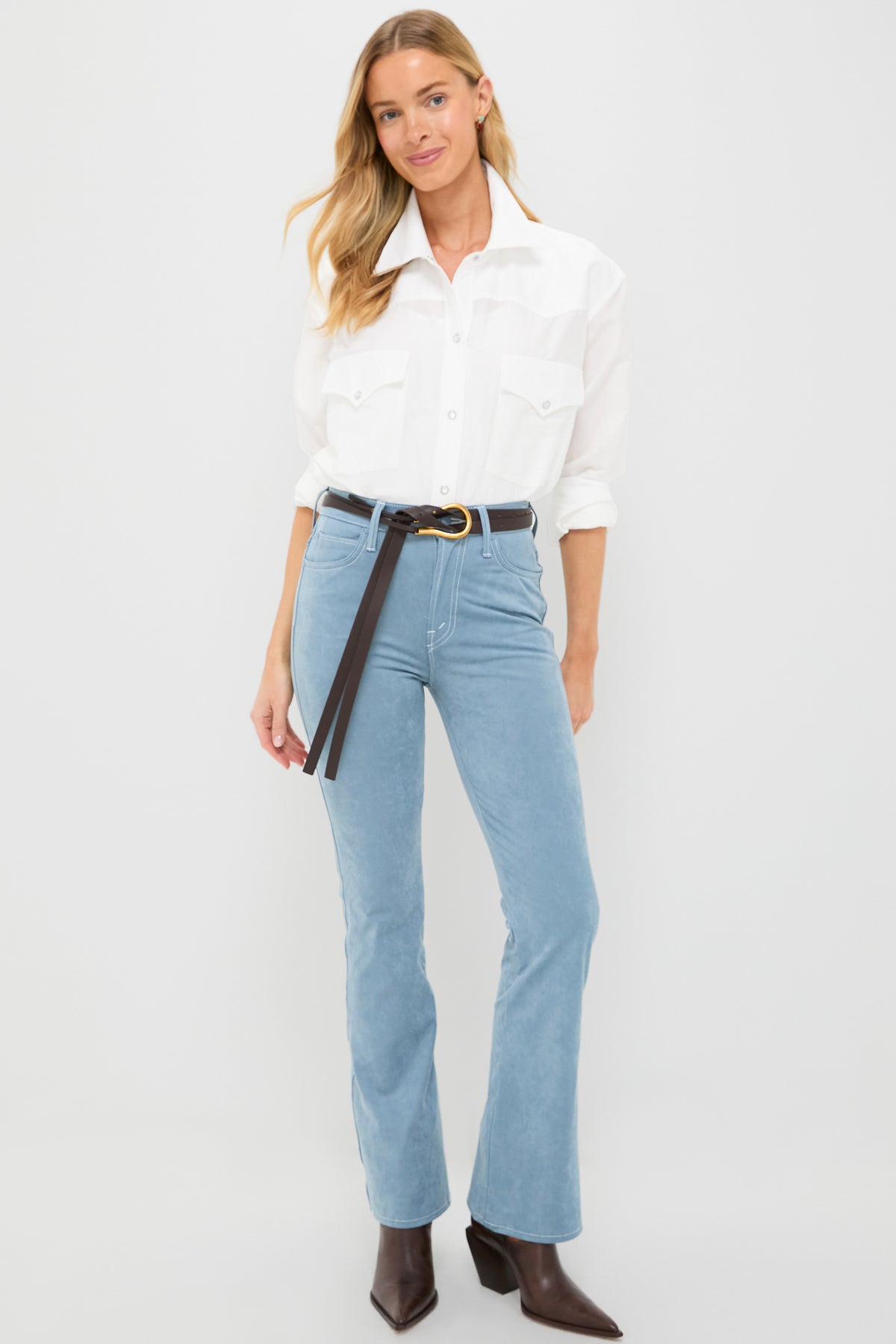 Blue Hoo Faux Suede The Desperado
