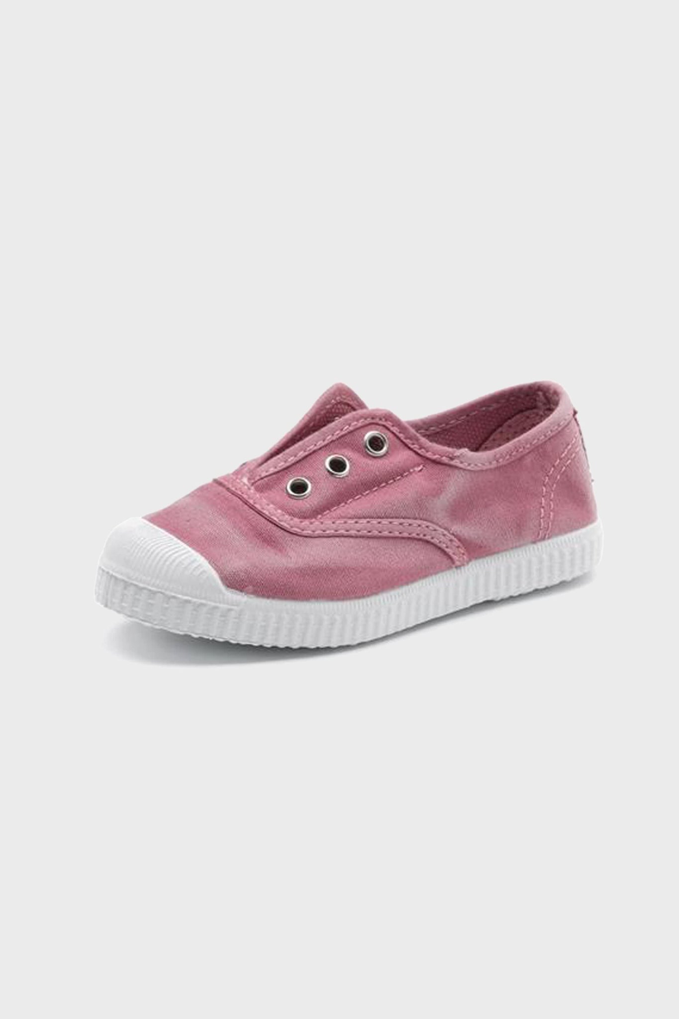 Washed Pink Canvas Laceless Sneaker Cienta - Main Image