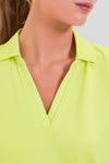 Citron Cropped Caroline Polo