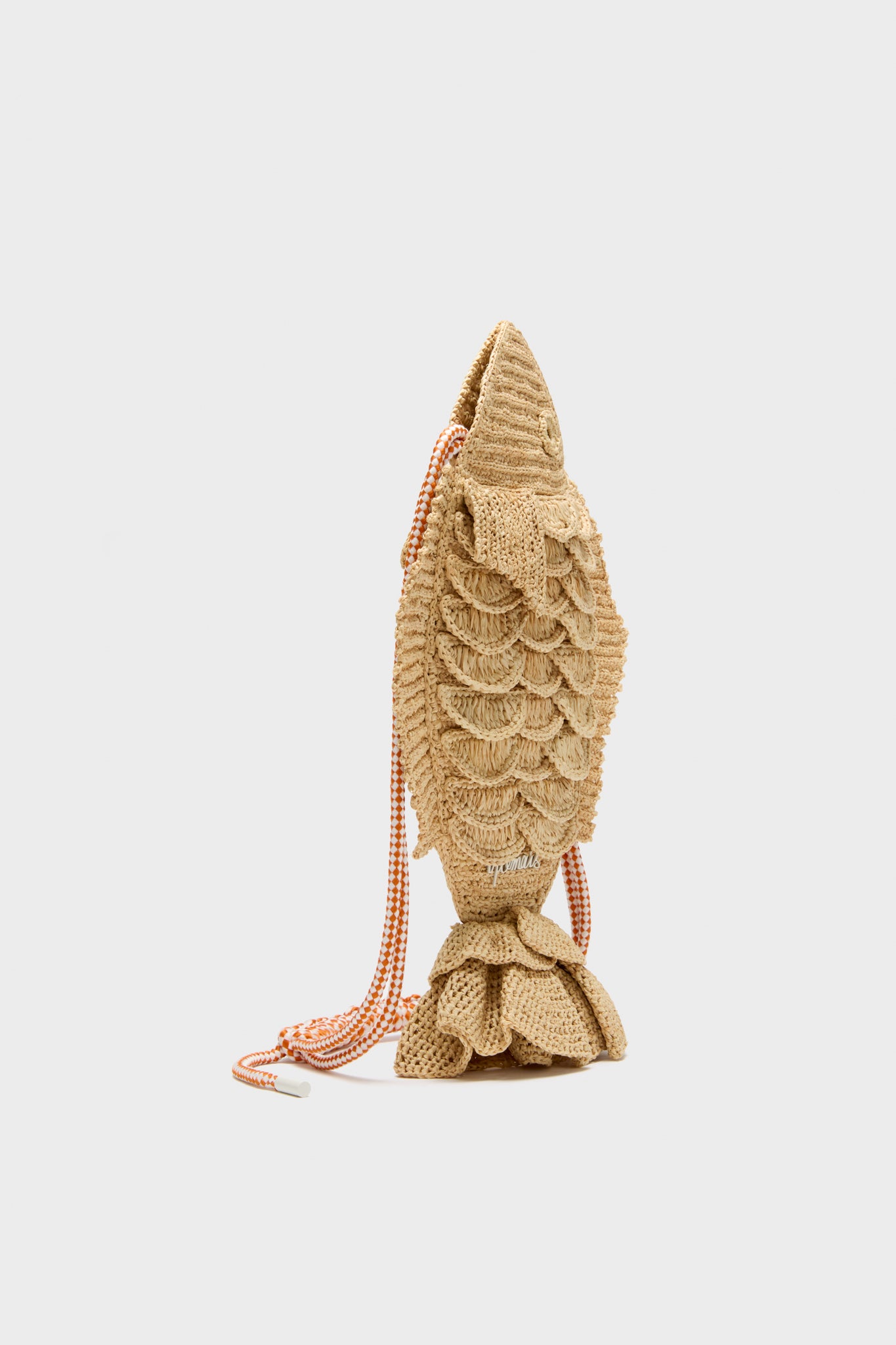 Natural Horizon Raffia Fish Crossbody