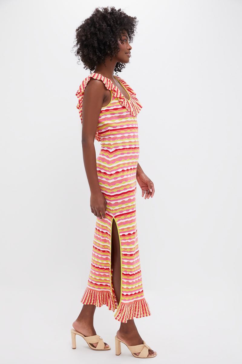 Candy Stripe Alora Maxi Dress