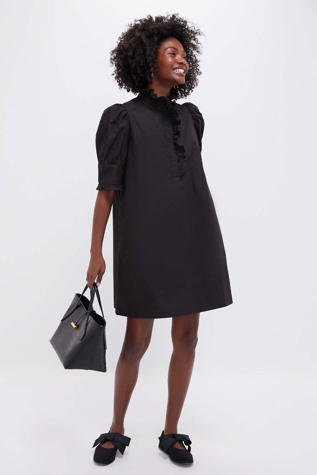 Pomander Place Black Gracelyn Mini Dress Black / XL