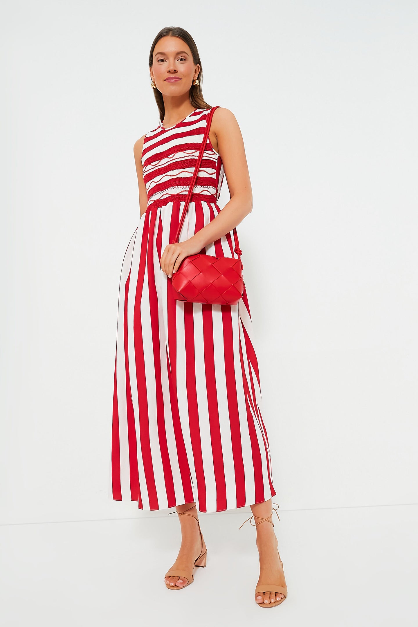 Strawberry Stripes Gioia Dress