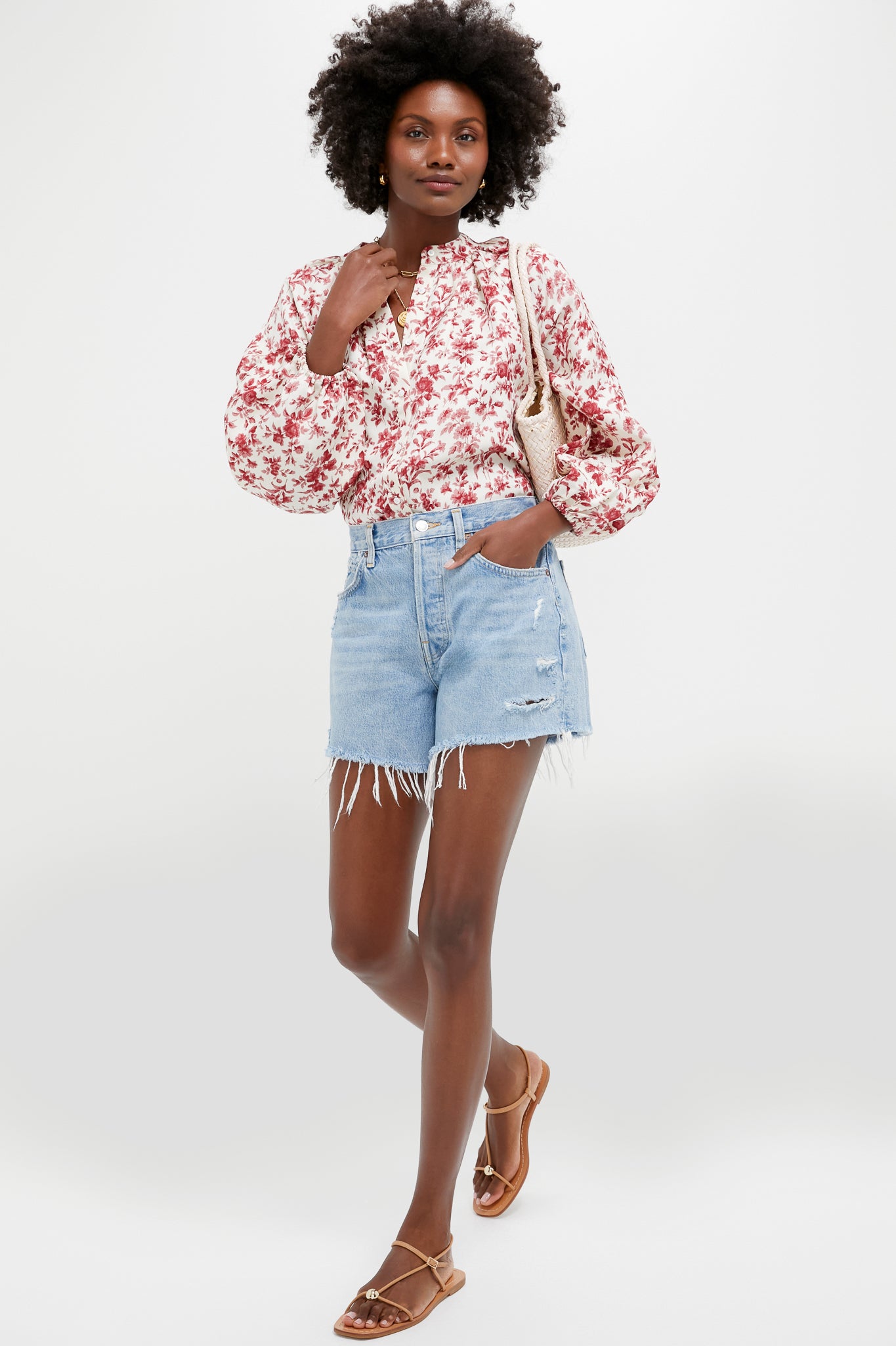 Pomegranate Bloom Sawyer Blouse