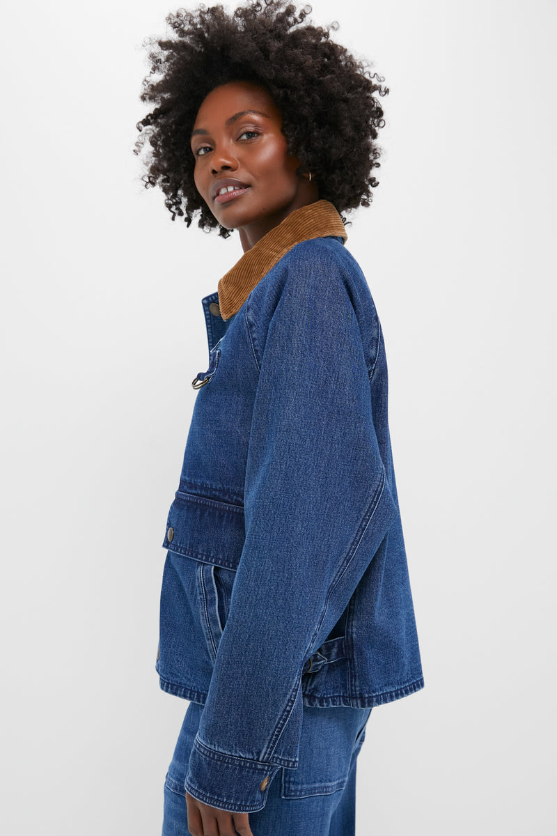 Poplar Wash Rigid Denim Woven Field Jacket