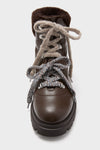 Walnut Hudson Lite Lace Up Booties