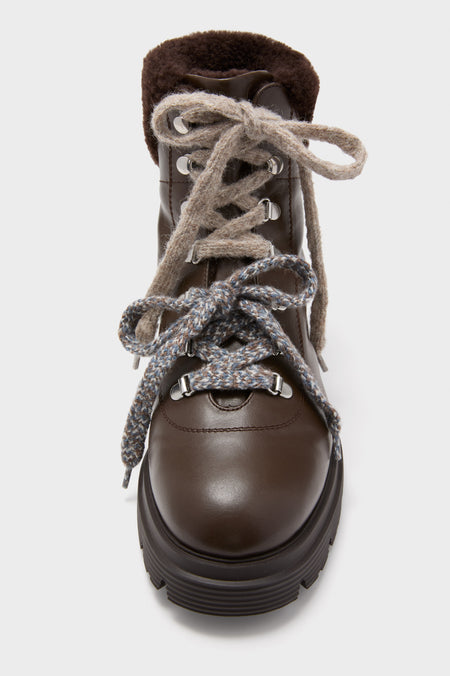 Walnut Hudson Lite Lace Up Booties