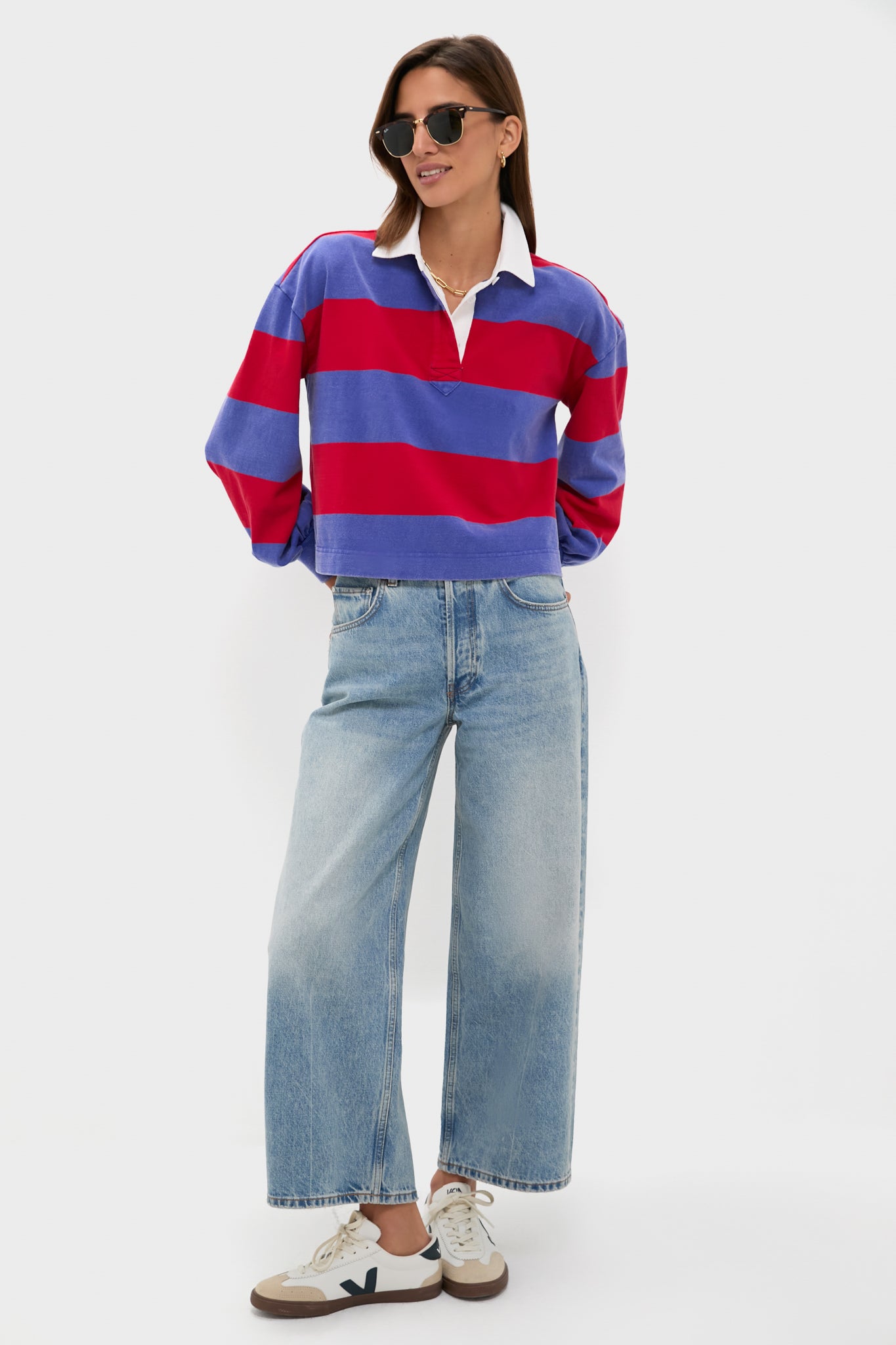 Gameday Red and Blue Swiftie Rugby Polo | Tuckernuck