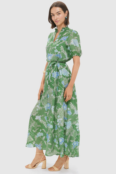 Jungle Green Bloom Oceanus Dress