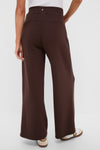 Chocolate Brown Wide Leg Comfort Stretch Finn Pants
