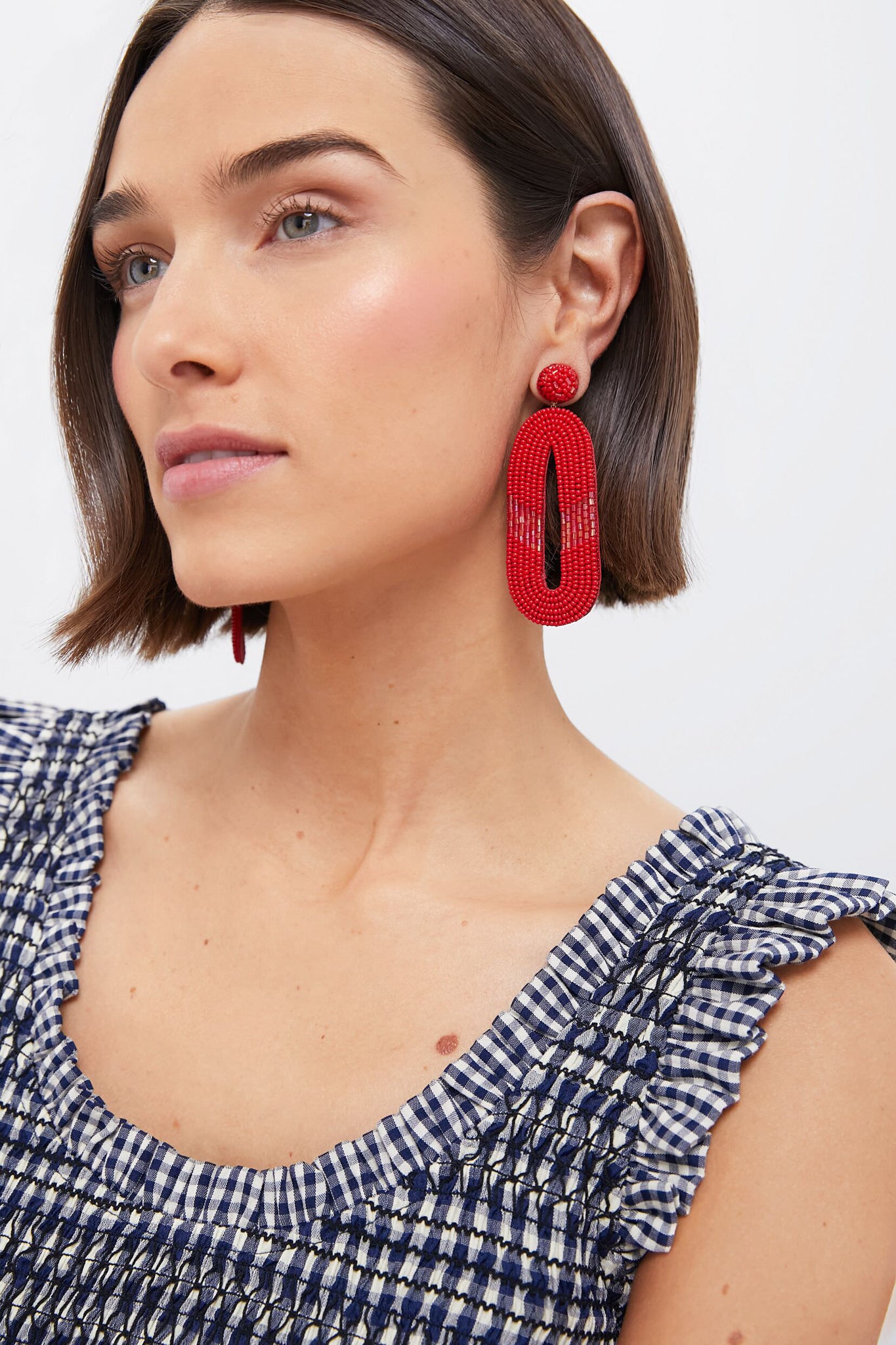 Red Olga Earrings