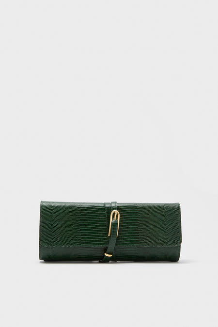Emerald Belted Clutch