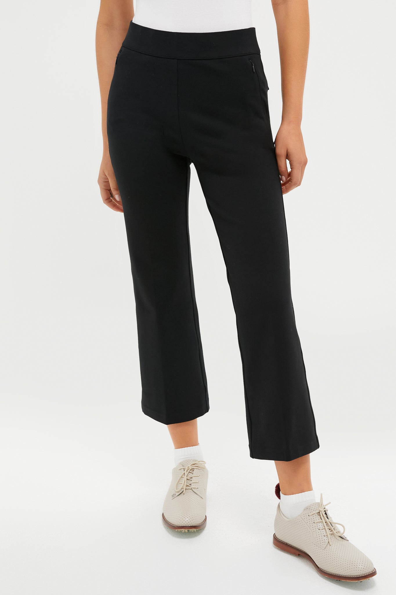 Black 25 Inch Cropped Compression September Pant