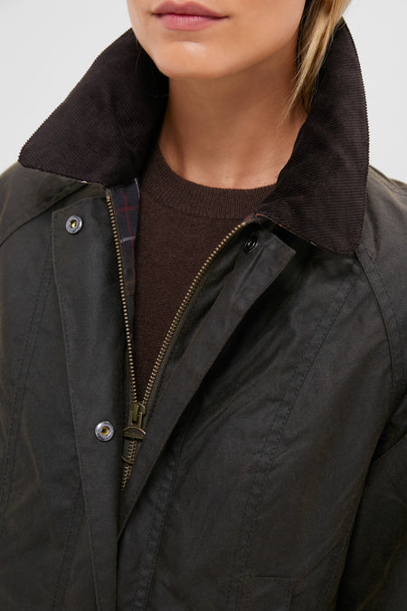 Classic Olive Beadnell Wax Jacket