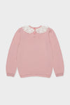 Dusty Pink Blanca Merino Wool Girl Jumper
