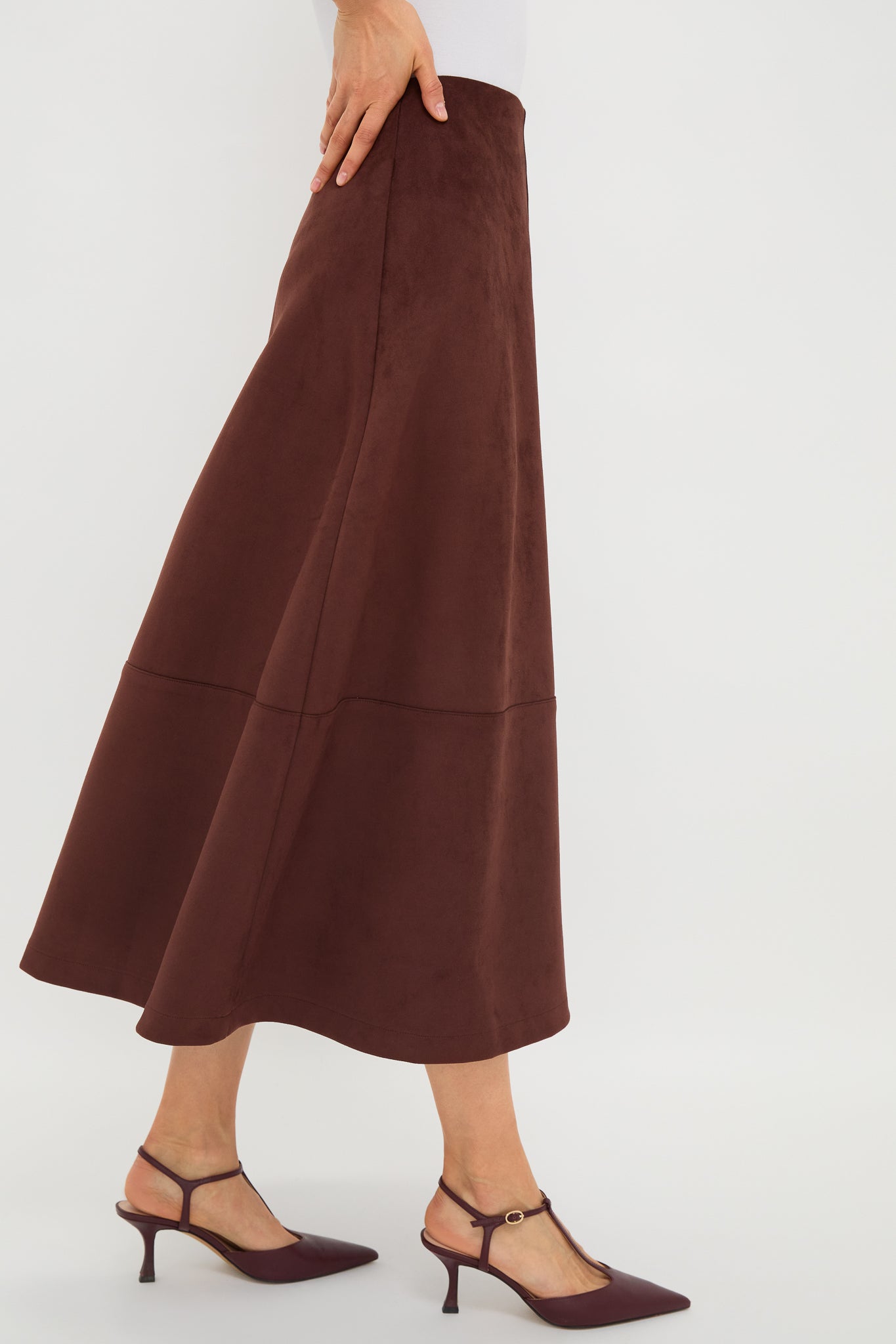 Ganache Vegan Suede Veronica Skirt