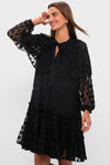 Noir Audette Lace Long Sleeve Mini Dress